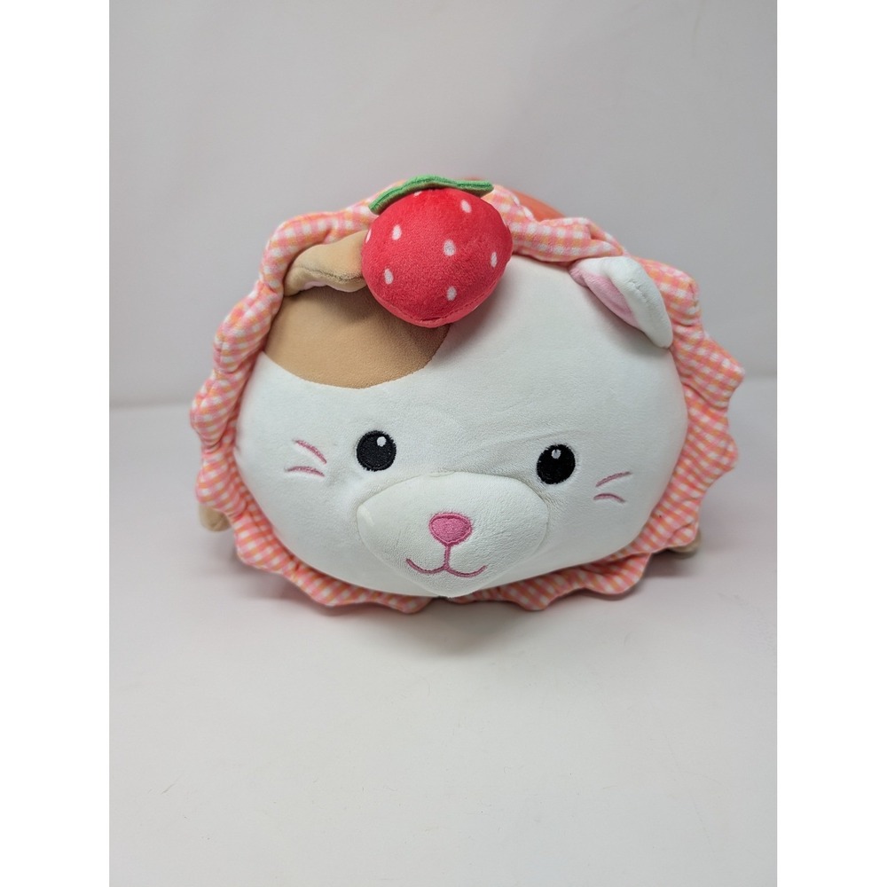 Squishmallows Cam the Cat Strawberry Costume Plush 8 Inch Calico Cat Red Pink